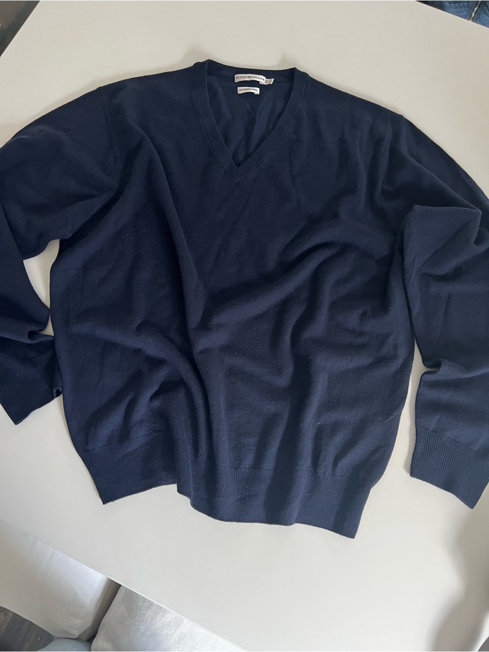 Peter Millar Men's V-Neck Sweater - Navy